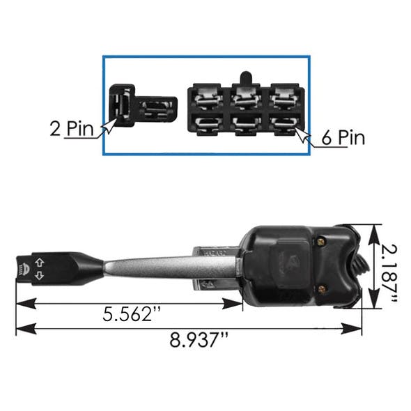 Volvo Turn Signal Multifunction Switch Dimensions
