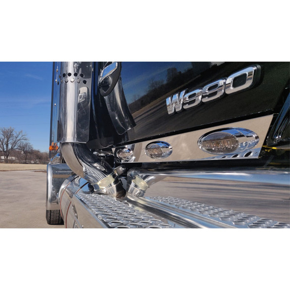 Kenworth T680 T880 W990 Stainless Steel Cab Panels
