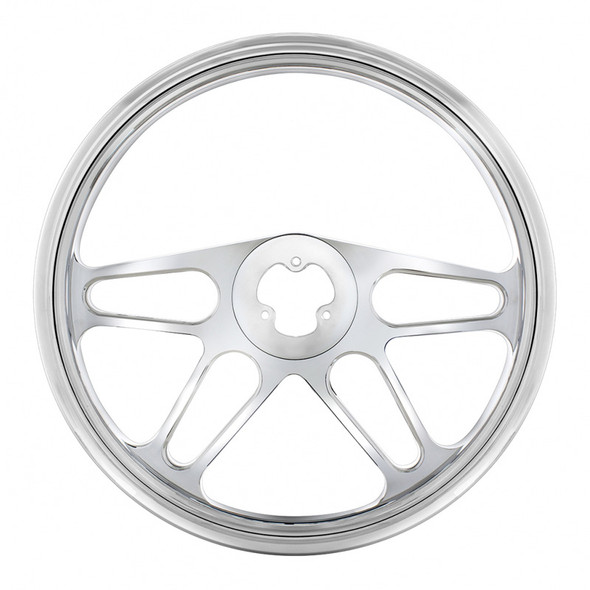 18" 4 Spoke Style Steering Wheel - Chrome