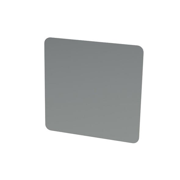 Stainless Steel Tape Mount Flat Permit Panel - 4" x 4"