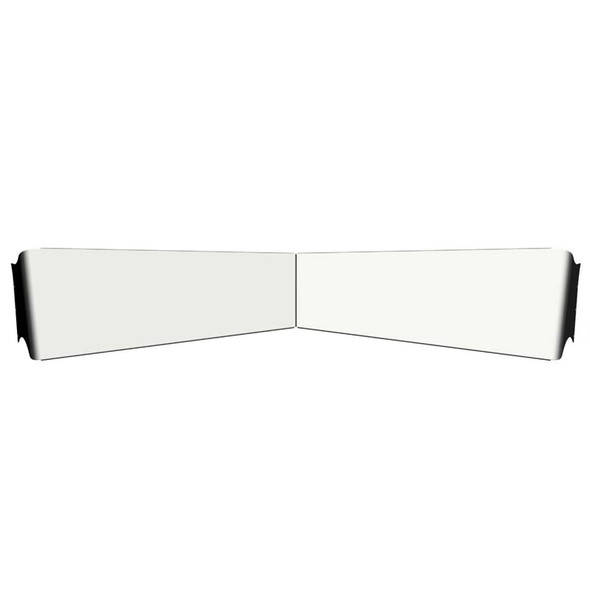 Kenworth 13" Reverse Bowtie Visor For Flat Or Curved Windshields