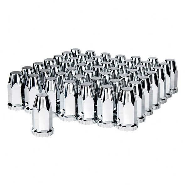 60 Pack Chrome Super Spike Nut Covers