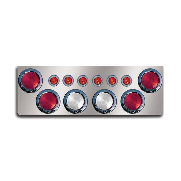 12" Rear Center Panel With Round Lights And Backup Lights