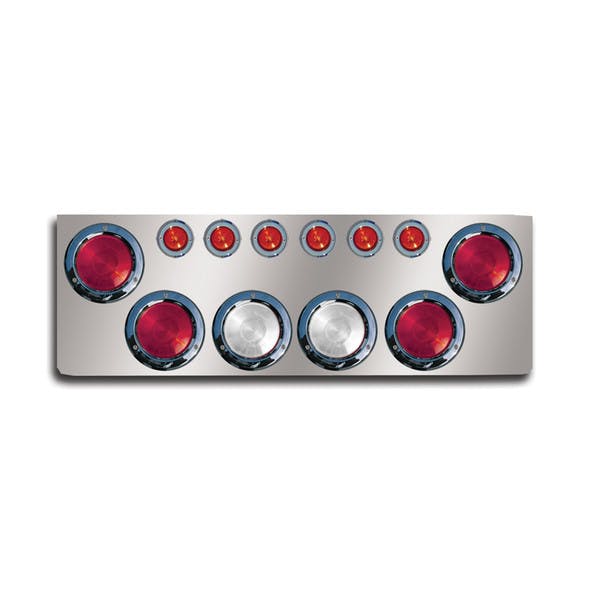 12" Rear Center Panel With Round Lights And Backup Lights