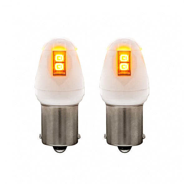 8 High Power 1156 LED Bulb Amber On