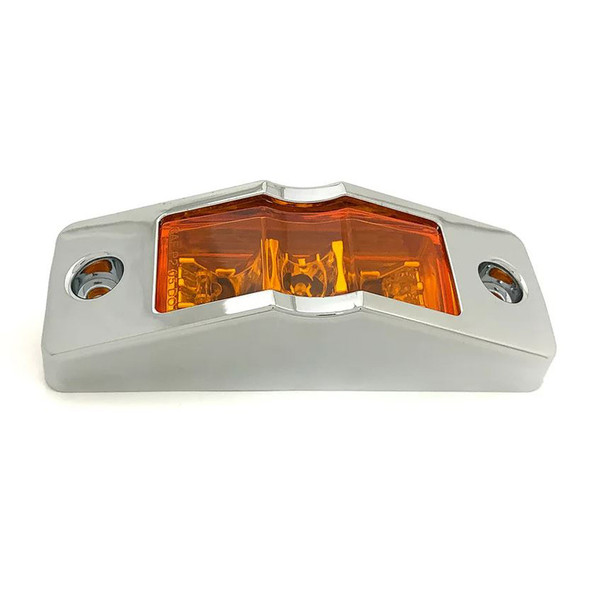 LED Clearance Marker Light With Chrome Bezel Another Angle
