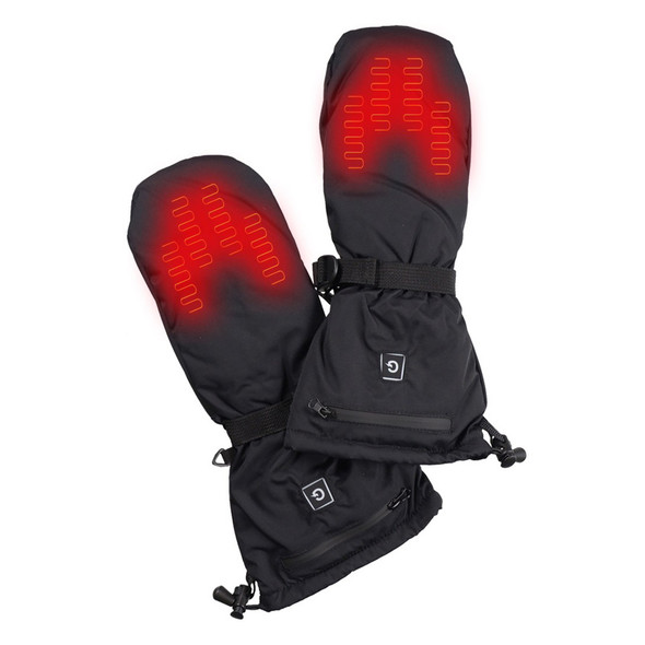 Trux USB Heated Water Resistant Windproof Mitts Heat