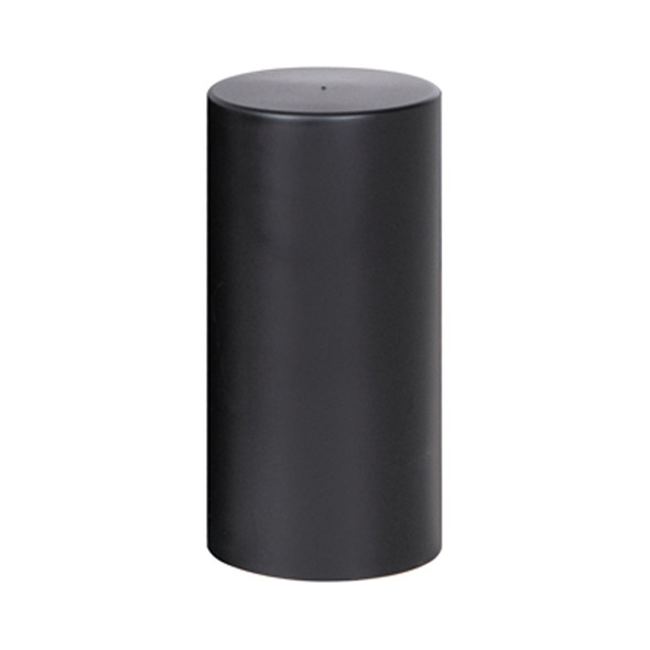 60 Pack of Matte Black 33mm Thread On Tall Cylinder Nut Cover - Close Up
