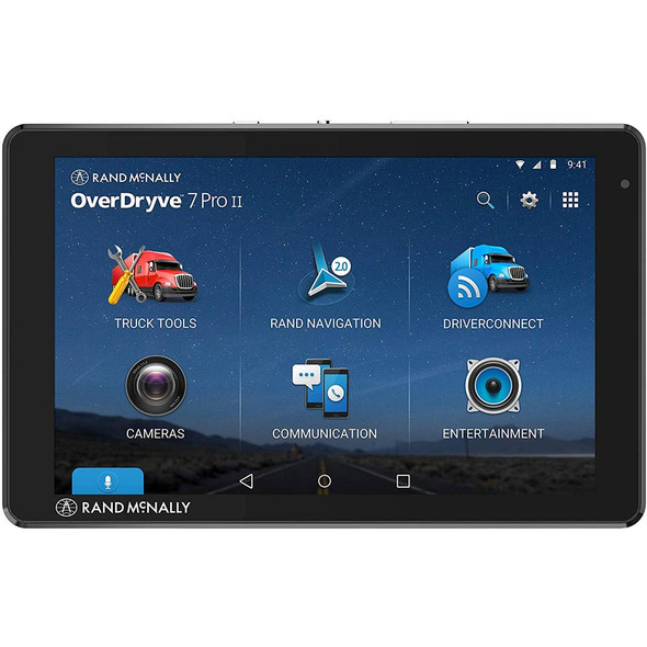 Rand McNally OverDryve TM 7 Pro II Truck Navigation With BlueTooth Front View