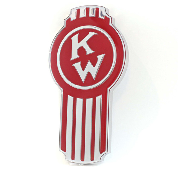 Kenworth Old Timer Style Hood Emblem (Red)