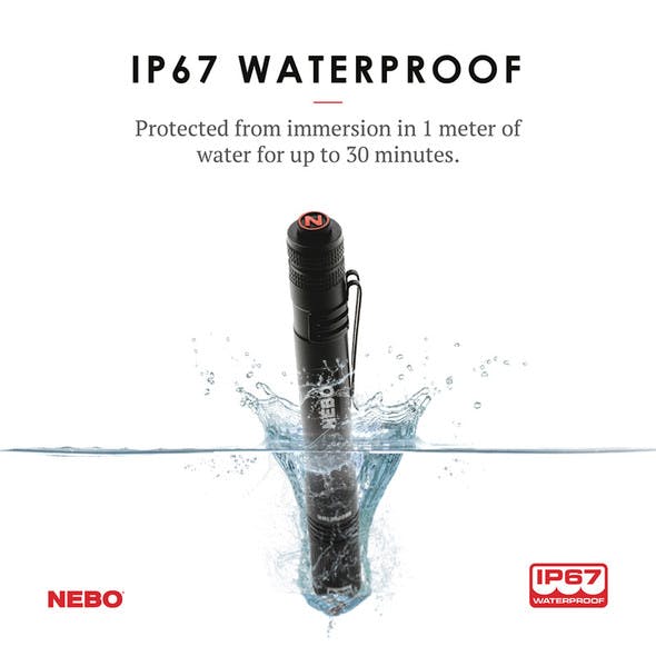 Black Inspector Pen Light - IP67 Waterproof