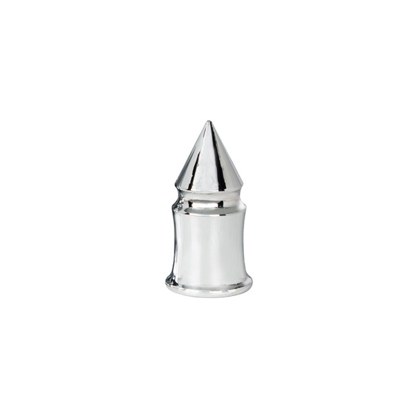 United Pacific Chrome Plastic V-Spike Lug Nut Covers - 20 Pack, 33mm Push On