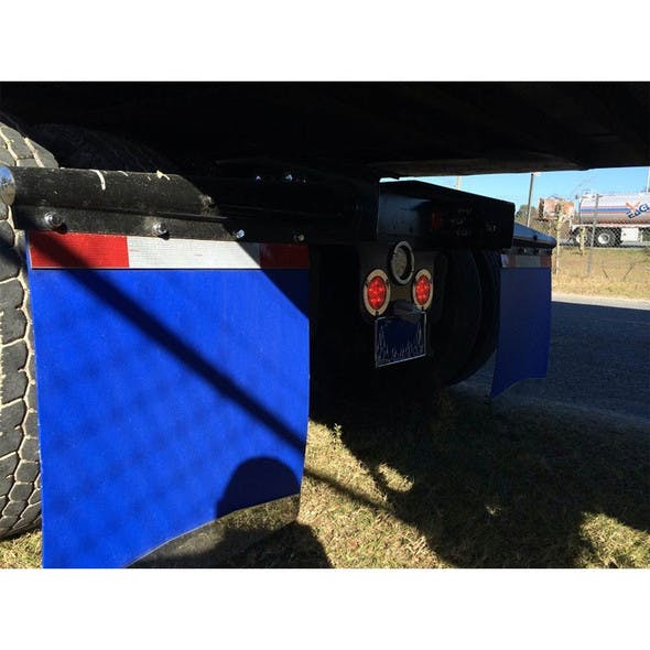 24" x 30" Color Polyguard Mud Flaps Installed