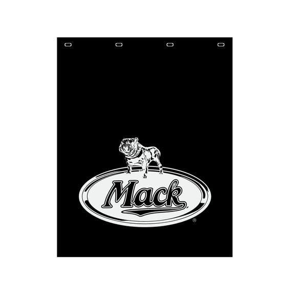 Mack Logo Poly Mud Flap - Black Left Facing