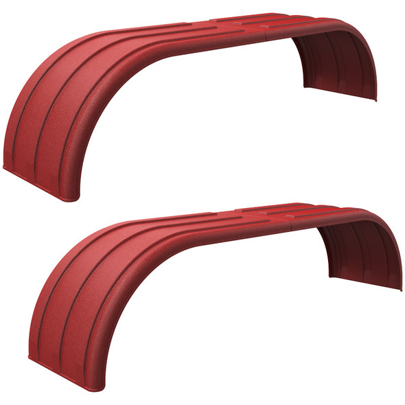 Minimizer Poly Truck Fenders Tandem Axle Red The Brute 900 Series