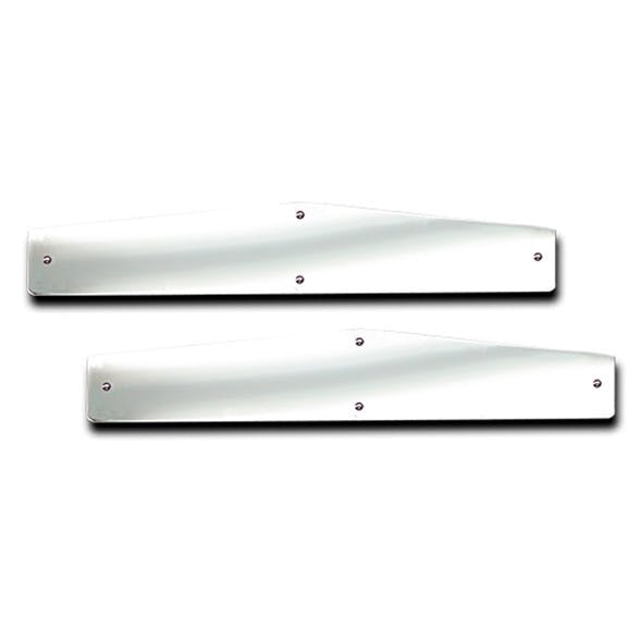 Stainless Steel Angle Cut Bottom Mud Flap Weight Pair - 24″ x 4″