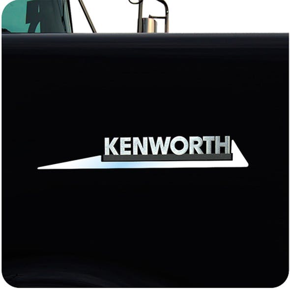 Kenworth Stainless Steel Slash Emblem Trim