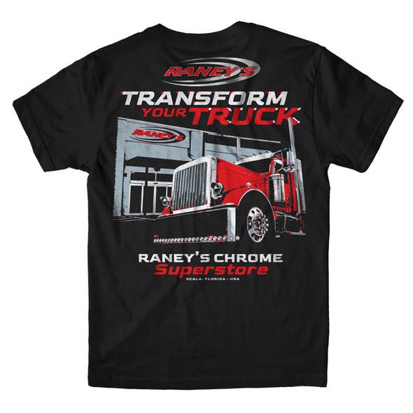Raney's Transform Your Truck T-Shirt Back