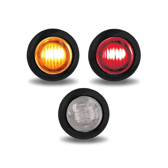 Mini Button 3/4" LED Marker Light With Grommet