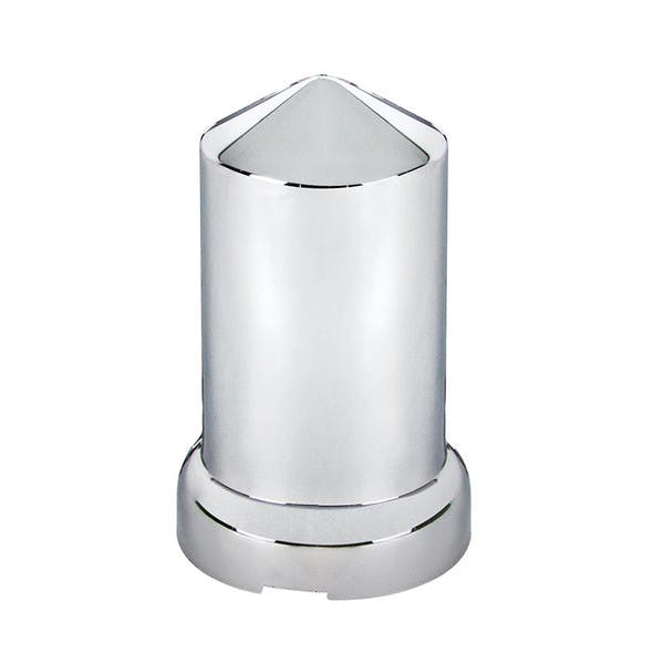20 Pack of Chrome 33mm Push On Pointed Nut Covers Single
