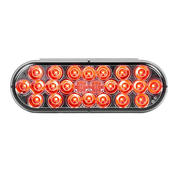 6" Oval 24 LED Pearl Smoked Lens Light By Grand General