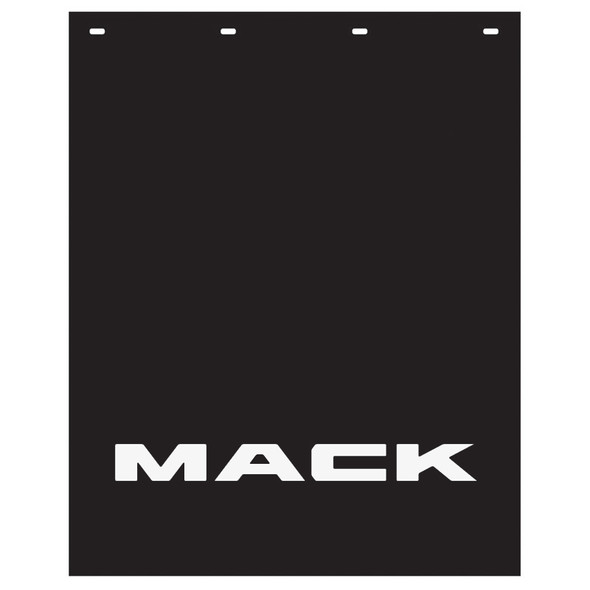Mack Logo Mud Flap 24" x 30" - Black With White Logo