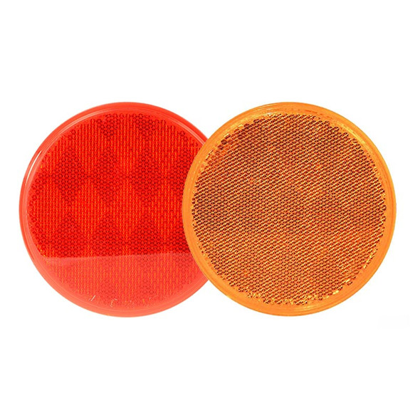 3" Round Stick On Reflector With Adhesive Tape By Grand General
