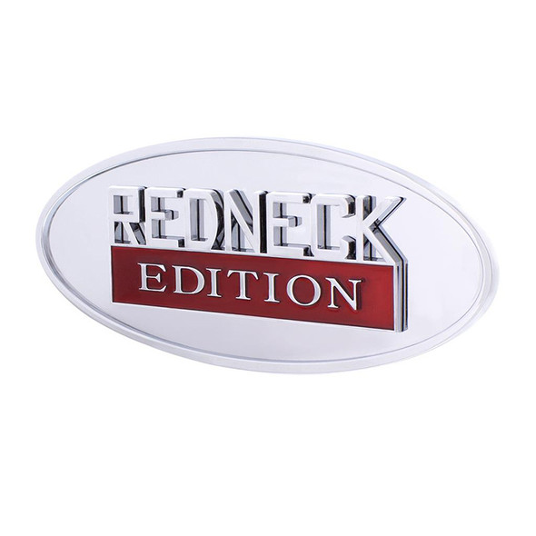 Universal Redneck Edition Chrome Oval Emblem