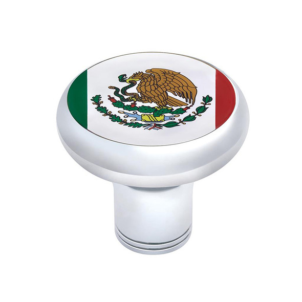 1-3/4" Mexican Flag Sticker with Shift Knob