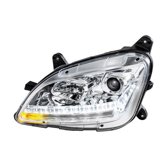 Chrome Projector Headlight Assembly Driver Side