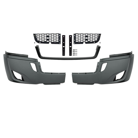 Freightliner Cascadia 2018+ 5-Piece Bumper Kit (With Fog Light Cutouts)