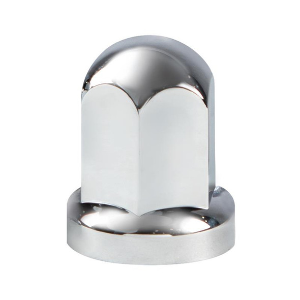 Chrome 33mm Push On Flanged Nut Cover