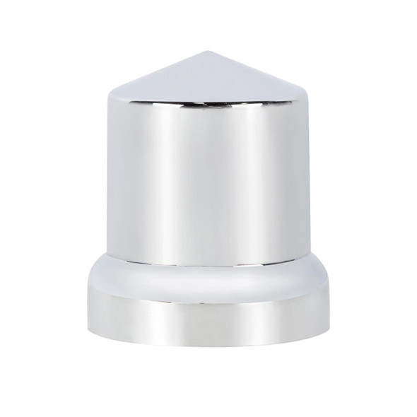 Chrome Plastic 33mm Push On Pointed Nut Cover