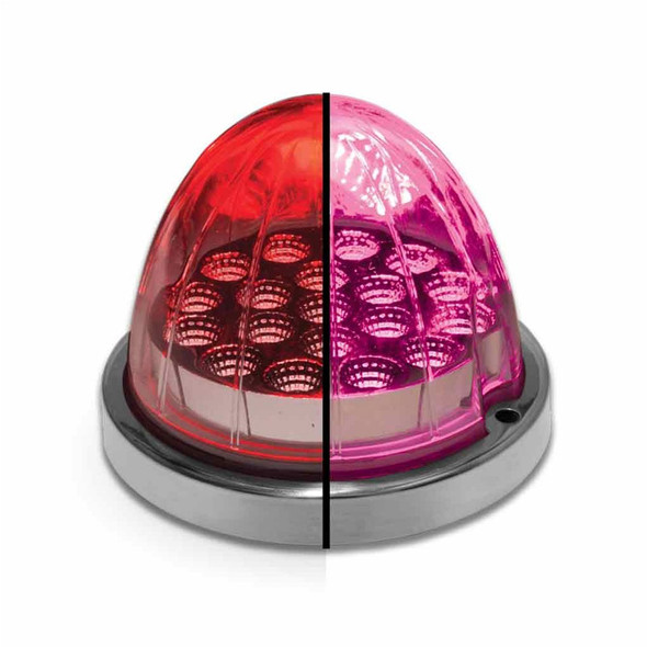Dual Revolution Watermelon LED Breast Cancer Awareness Pink & Amber Turn Signal And Marker Light - Default