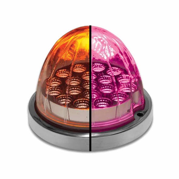 Dual Revolution Watermelon LED Breast Cancer Awareness Pink & Amber Turn Signal And Marker Light - Default