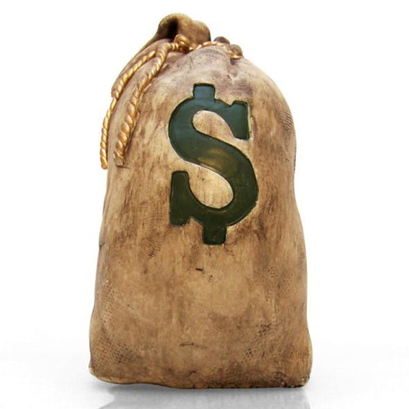 Sack-O-Cash Money Bag Shift Knob - Front