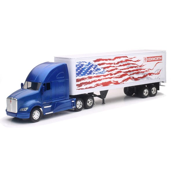 Kenworth T700 With Patriotic Graphics American Flag Replica 1/32 Scale - Default
