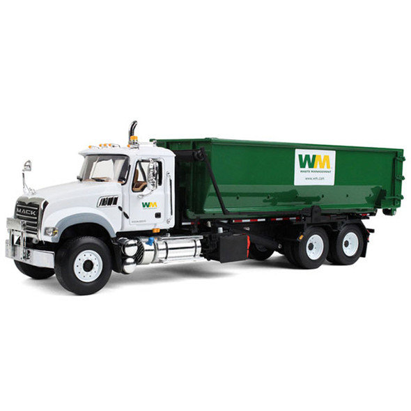 Mack Granite Waste Management With Tub Style Roll Off Container Replica 1/34 Scale - Default