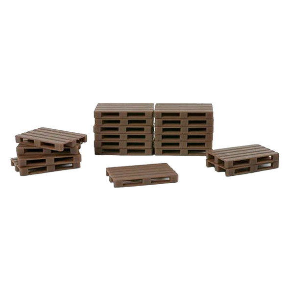 Miniature Freight Pallets Replica 50 Pack 1/87 Scale