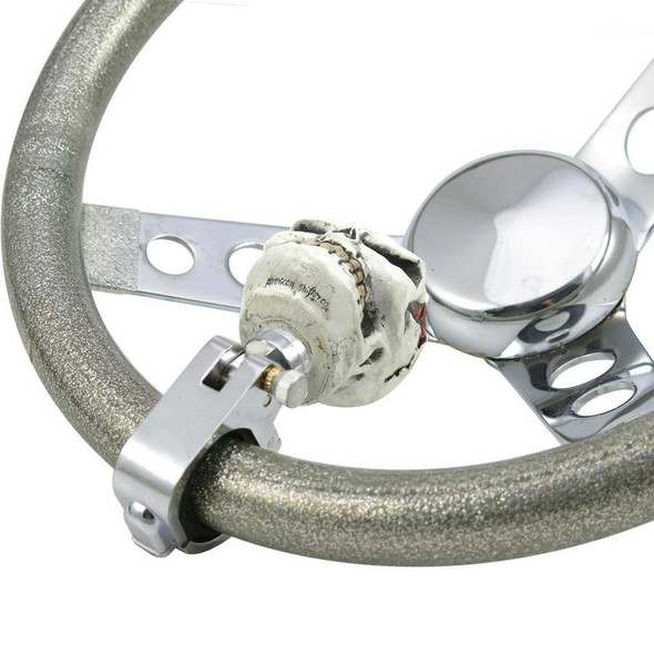 Munch Skull Universal Steering Wheel Spinner 1 1/2" Spinner 180°