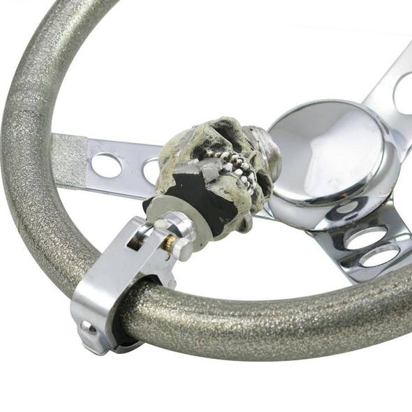 Petey O Piston Skull Universal Steering Wheel Spinner 1 1/2" Spinner 180°
