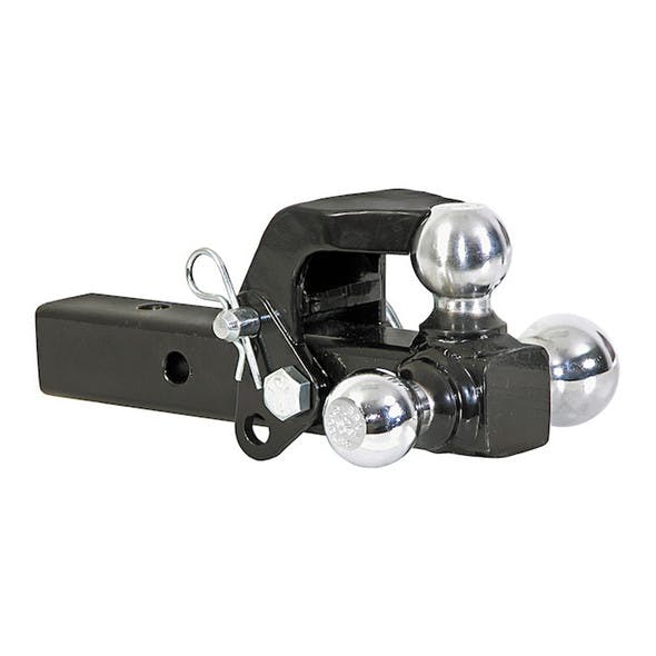 Solid Shank Tri-Ball Hitch With Pintle Hook - 1