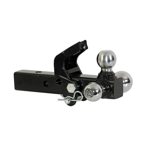 Solid Shank Tri-Ball Hitch With Pintle Hook - 2