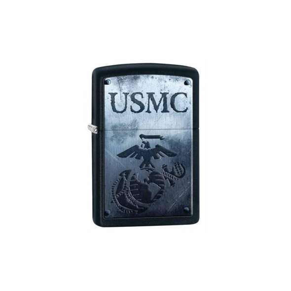 Zippo US Marine Shield Matte Black Lighter 2