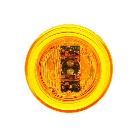 2.5" Round 10 Series Fit 'N Forget Yellow LED Clearance Marker Light 10250Y 3