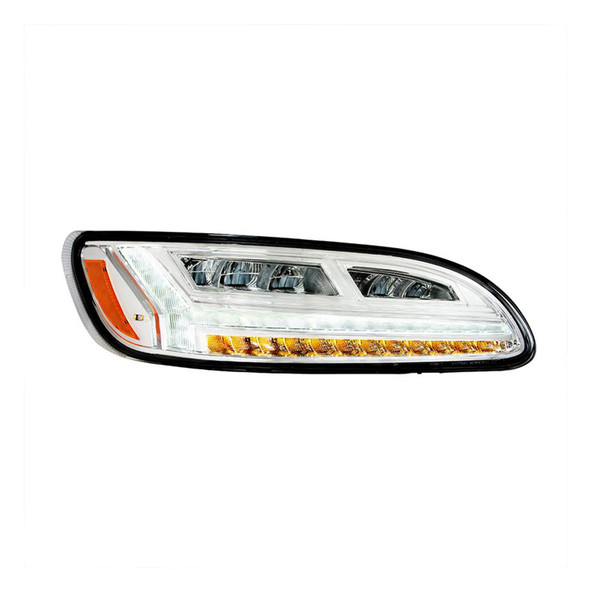 Peterbilt 386 387 382 384 LED Chrome Headlight - Passenger 1