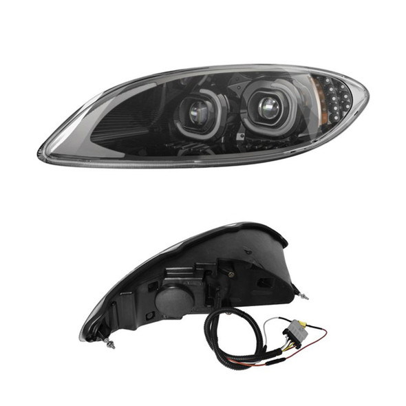 International ProStar Blackout Projector LED Headlights - Driver Side