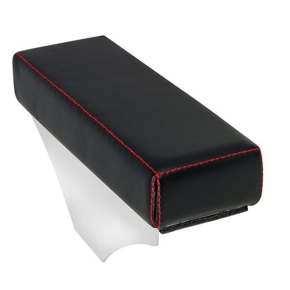 Vinyl Leather Add-On Armrest Black W Red