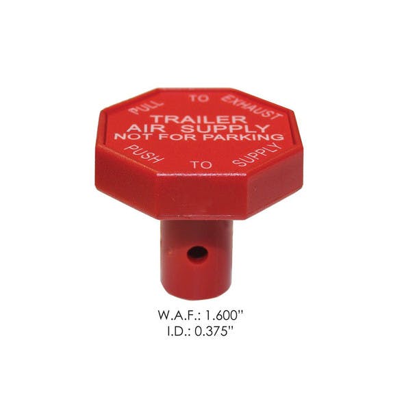 Red Haldex Manifold Dash Air Valve Knob N14514AA - Measurements