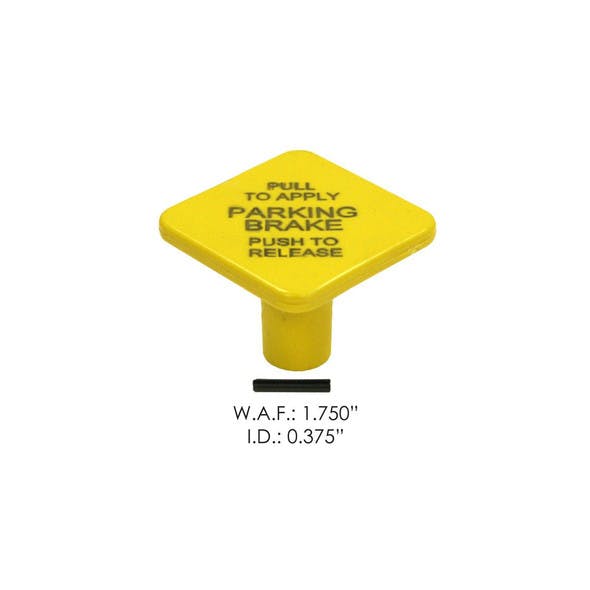 Yellow PP Dash Air Valve Knob KN20903 - Measurements